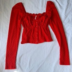 Free People Ladybug Long-sleeve Top